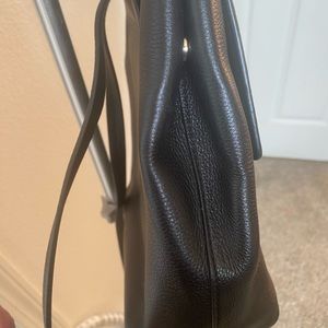 Kate Spade black leather backpack